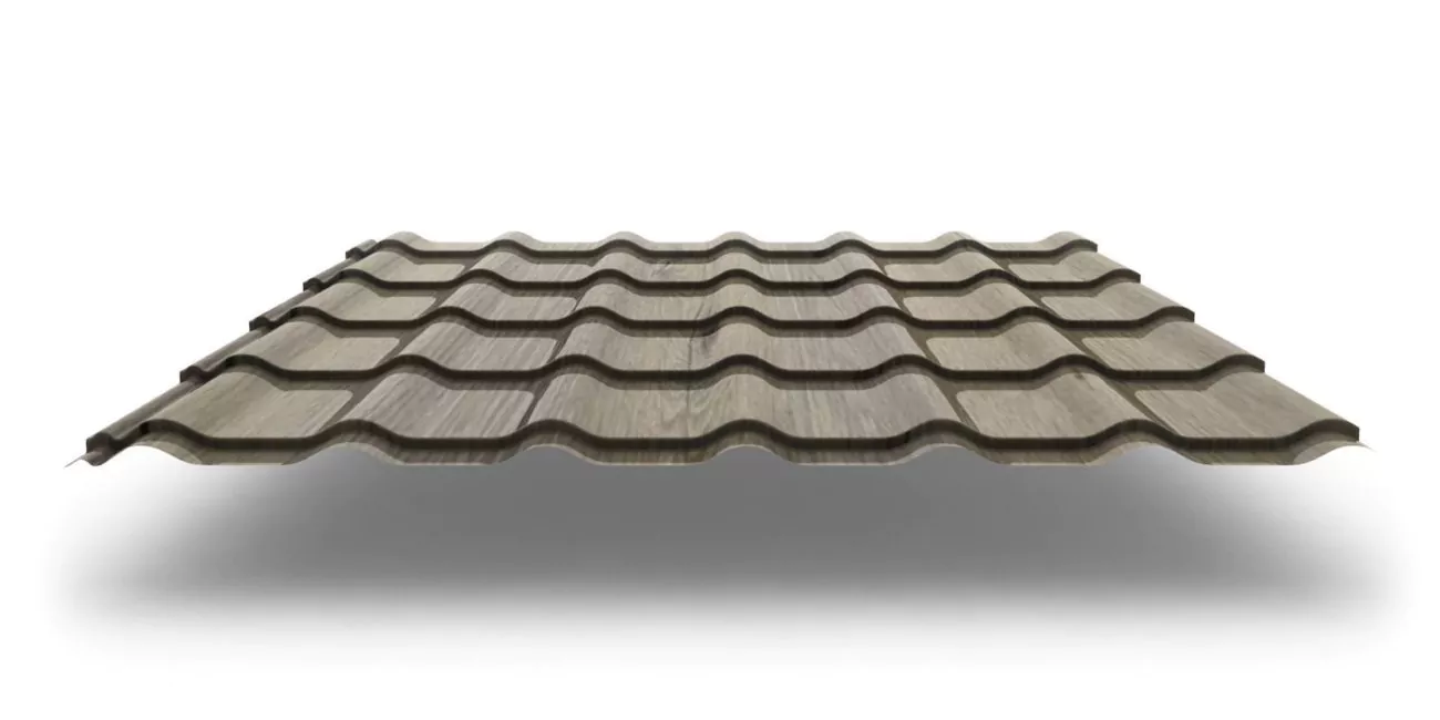 Tex antic oak Металлочерепица Classic