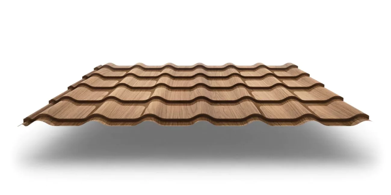 Tex golden oak Металлочерепица Classic