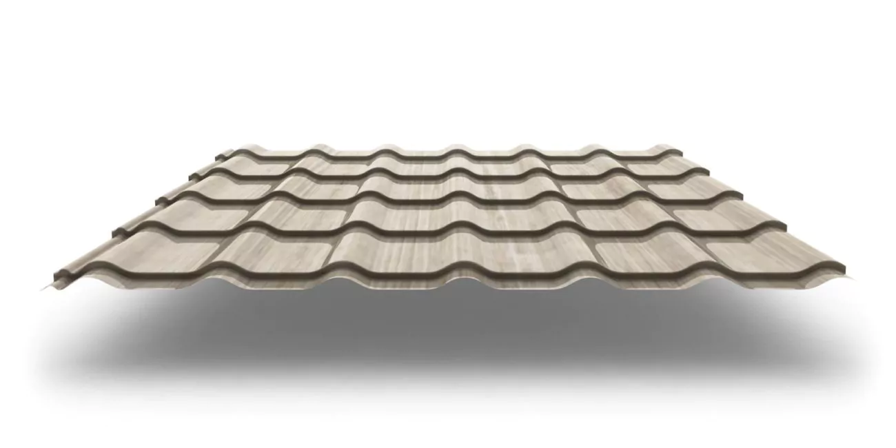 Tex white oak Металлочерепица Classic