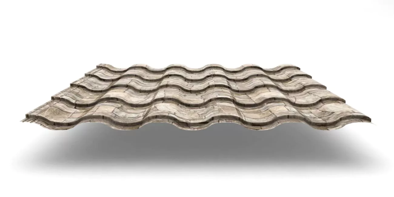 Tex sandstone Металлочерепица Kredo